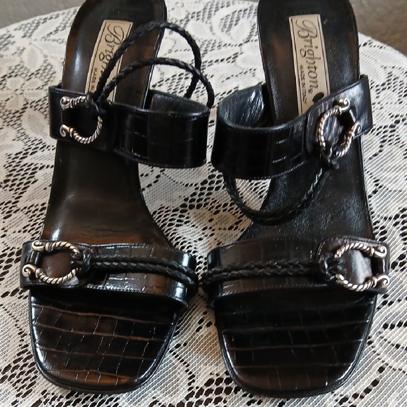 Brighton Black Sandals with Glossy Straps - Picture 9 of 9